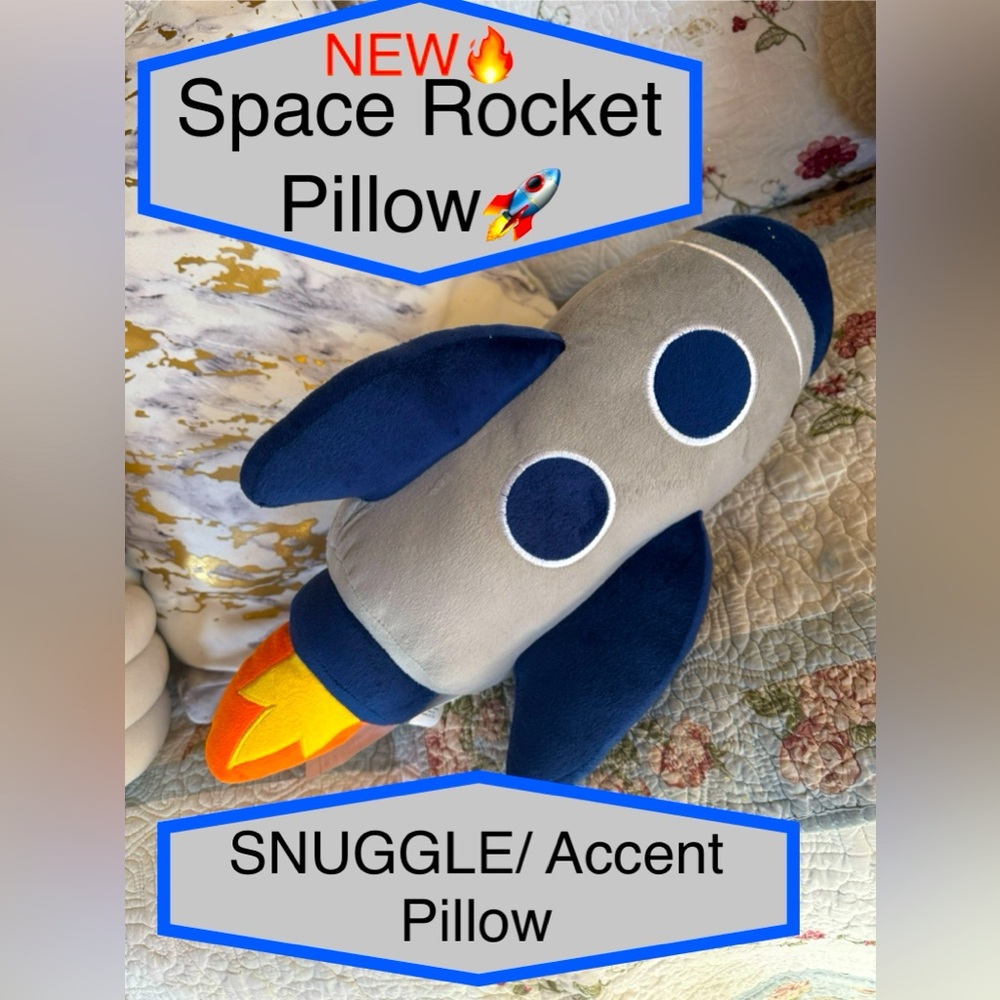Rocket🚀 Snuggle Soft Accent PILLOW🚀 NEW🔥2/2